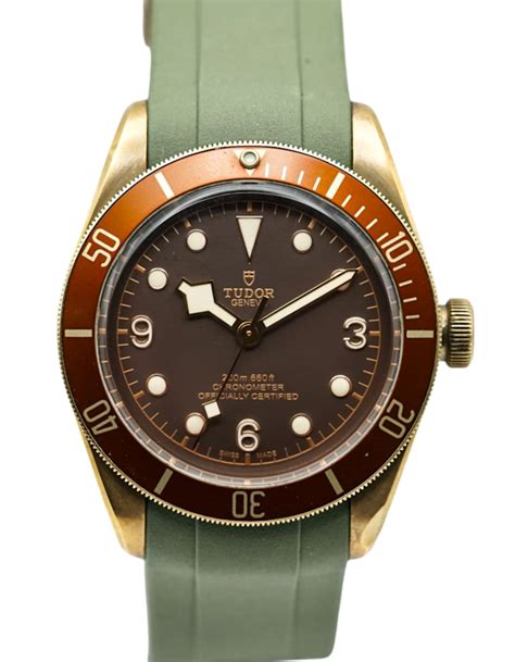 rubber b tudor bronze|tudor black bay bronze bracelet.